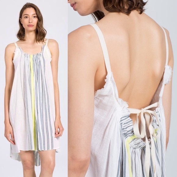 Lemlem Almaz Mini Slip Dress Cotton Blend O/S NWOT - Picture 1 of 13
